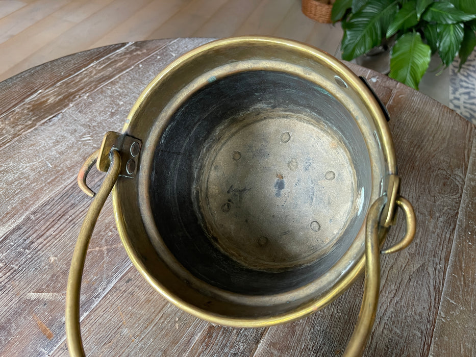 Antique small Dutch Marmite pot.