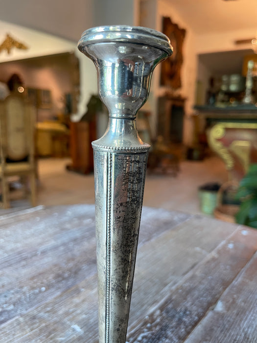 Antique Silver Plated Candlesticks