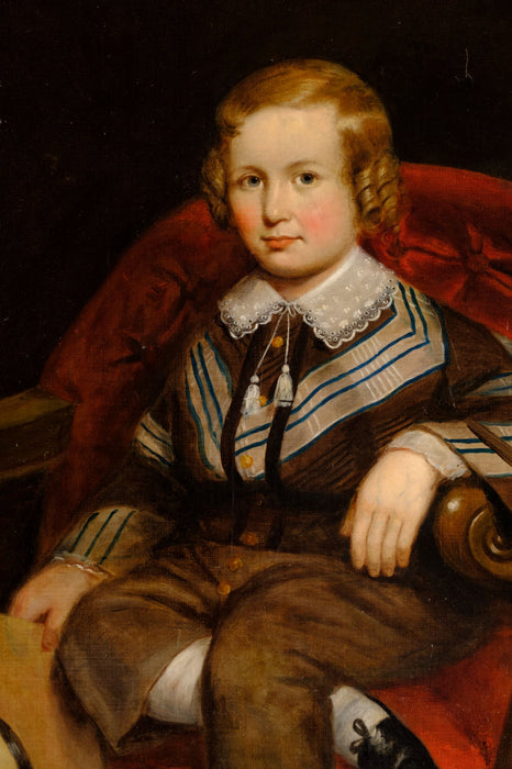 Antique Young English Boy Painting