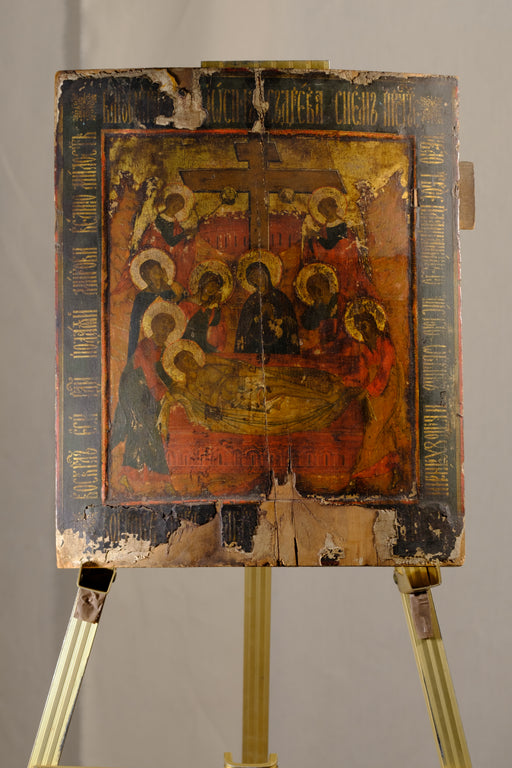Antique Russian Icon- Descent From the Cross