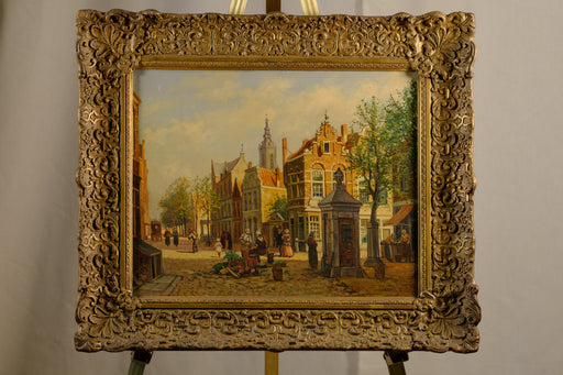 Pair of Dutch City Scenes