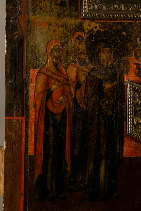 Russian Icon- Crucifixion and Procession Cross