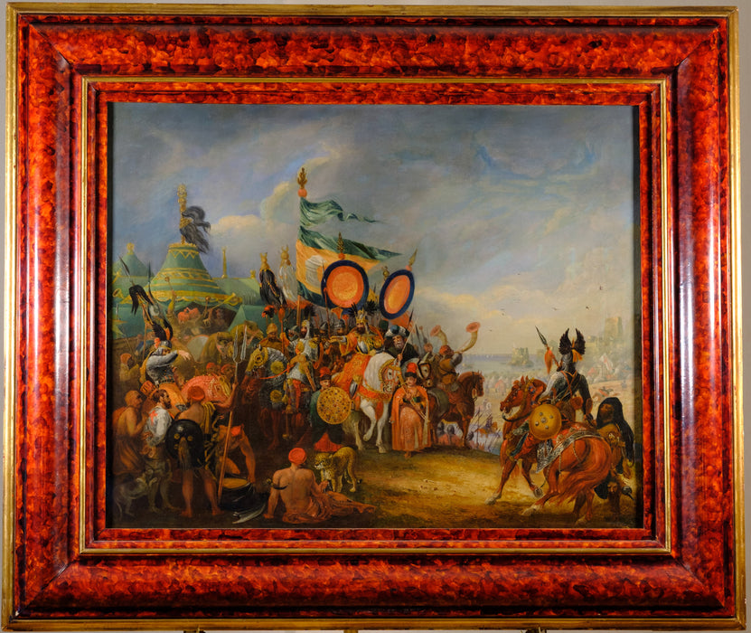 Battle of Arsuf in Faux Tortoise Frame