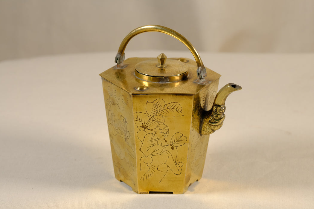 Japanese Brass Teapot 