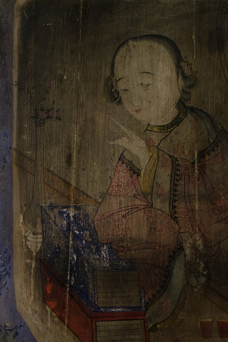 Chinese Dowry Cupboard Painting