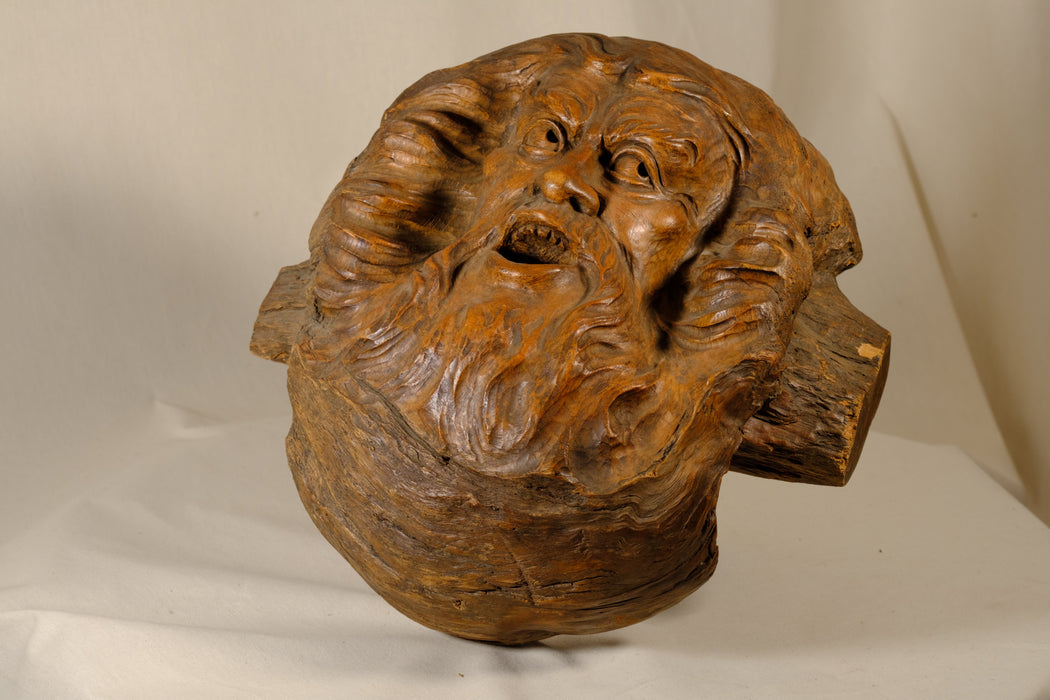 SOLD - Wooden Sculpture of a "Man in the tree"